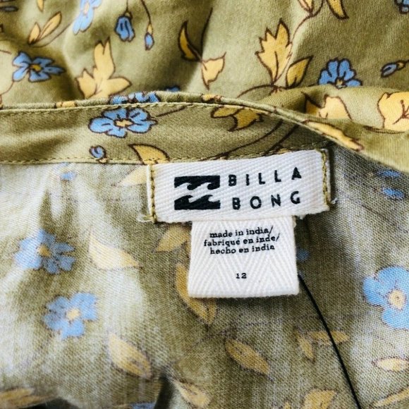 Billabong BNWT My Oasis Wrap Top Women's Size 12 Long Bell Sleeves RRP $90 - Picture 12 of 12